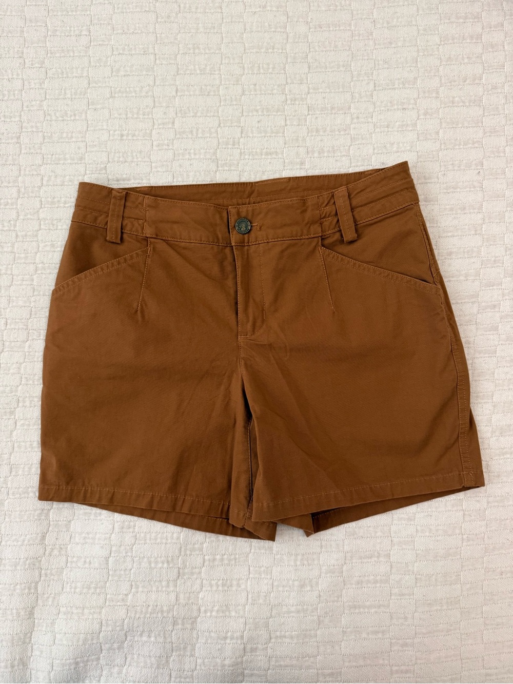 Women's Outdoor Research Casual Mid-Rise Shorts in Rust